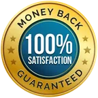 Leanjoy money-back guarantee badge for the weight management gummies